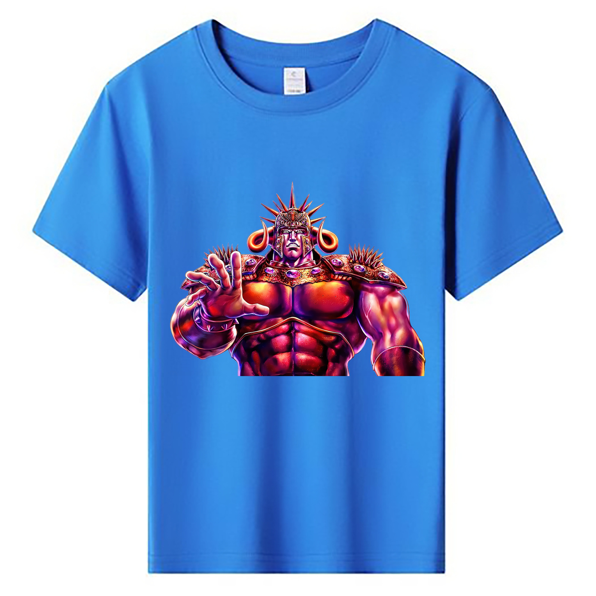 （画像用） 北斗の拳 Fist of the North Star 綿100％キッズTシャツ（フロントプリント）